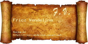 Fricz Vendelina névjegykártya