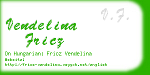 vendelina fricz business card